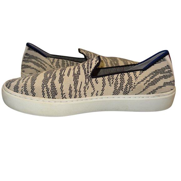 Rothy's Maritime Tiger Print Classic Slip-On Sneaker in Size 7 - Picture 3 of 9